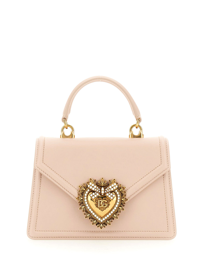 Dolce & Gabbana Small Devotion Bag In Rosa