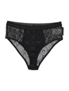 MARINE SERRE HIGH ELASTIC BRIEF MESH FLOCK GLITTER