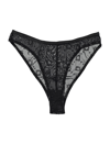 Marine Serre Flocked Mesh Brief Glitter In Black