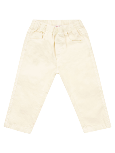 Il Gufo Kids' Cotton Trousers In Cream