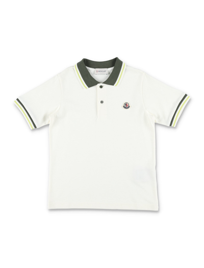 Moncler Kids' Polo In White