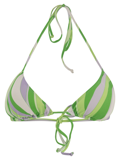 MC2 SAINT BARTH WOMENS TRIANGLE TOP WITH WAVE PRINT