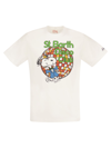 MC2 SAINT BARTH COTTON T-SHIRT WITH SNOOPY DISCO CLUB PRINT