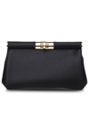 Dolce & Gabbana Marlene Small Satin Shoulder Bag In Black