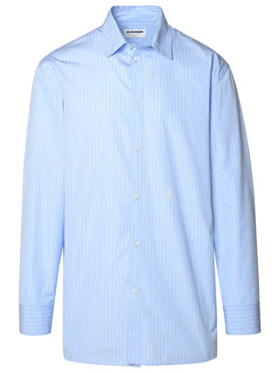 Jil Sander Light Blue Cotton Shirt In 浅蓝色
