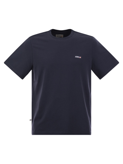 AUTRY CREW-NECK T-SHIRT WITH LOGO