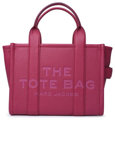 Marc Jacobs Medium Tote Fuchsia Leather Bag In Fucsia