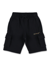 Off-white Logo Sketch Track Shorts In Black