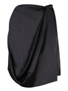Jw Anderson J.w. Anderson Drapared Black Skit In Black