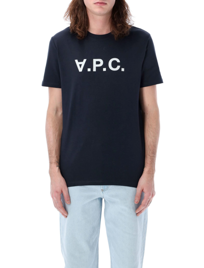 Apc Vpc Color T-shirt In Dark Navy