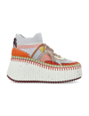 Chloé Baskets Compensées Nama Femme Brun Taille 40 100% Cuir De Veau, Polyester, Polyuréthane Thermoplasti In Autumn Sunset