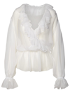 Dolce & Gabbana White Silk Shirt In White