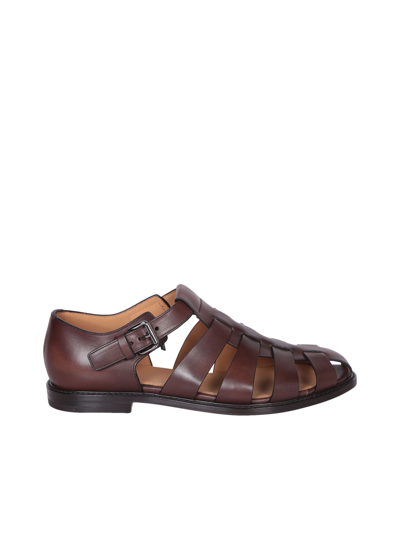 CHURCH'S FISHERMAN BROWN SANDALS