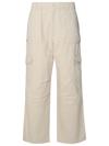 ACNE STUDIOS BEIGE COTTON BLEND CARGO PANTS