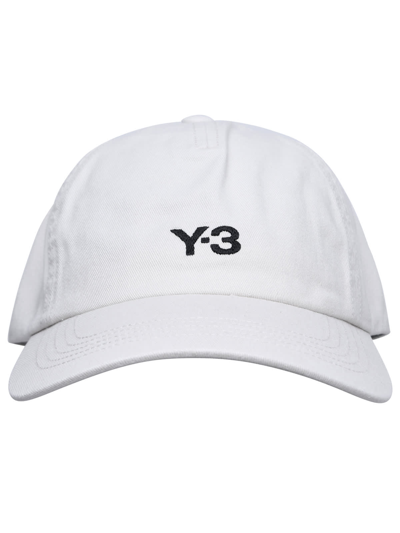 Y-3 Dad Talc Cotton Hat In Avorio