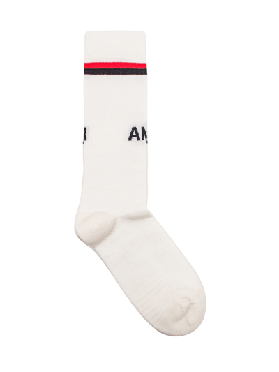 Ambush Logo Socks In Blanc De Blanc