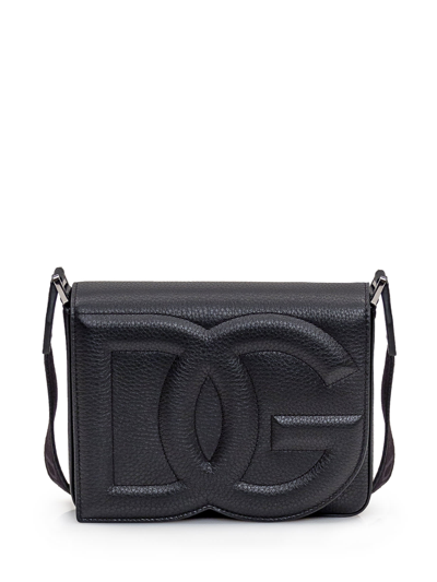 Dolce & Gabbana Medium Dg Logo Bag In Nero