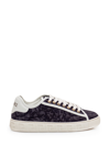 Versace Greca Barocco Sneakers In Black-off White-oro Chiaro