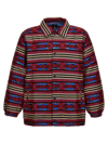 Needles Jacket Striped Pattern Side Pockets In Multicolor
