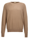 Ma'ry'ya Beige Crew-neck Sweater In Beige
