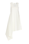 Y-3 Logo-print Cotton Minidress In White