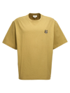 Maison Kitsuné Cotton T-shirt With Patch In Green