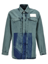 A-cold-wall* Bleached Overdyed Shirt And Blouse In Light Blue