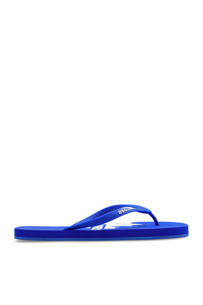 Dsquared2 Flip-flops With Logo In Blu