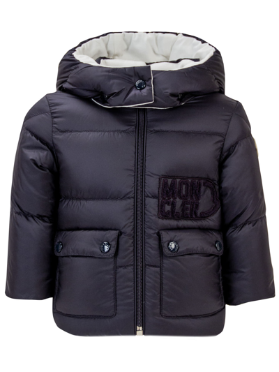 Moncler Babies' Abbaye Down Jacket In Blu