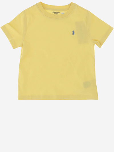 Polo Ralph Lauren Kids' Toddler And Little Boys Cotton Jersey Crewneck T-shirt In Yellow