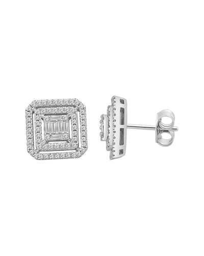 Diamond Select Cuts Sselects Essentials 14k 0.73 Ct. Tw. Diamond Earrings In Metallic