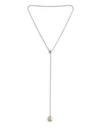 MAJORICA WOMEN'S 16MM WHITE ORGANIC FAUX PEARL Y-NECKLACE,0400095296575