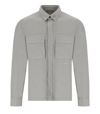 C.p. Company Broken Drizzle Grey Overshirt In Grey