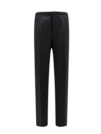 Fendi Canvas Trousers In Black