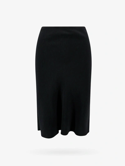 Ami Alexandre Mattiussi Pencil Midi Skirt In Black