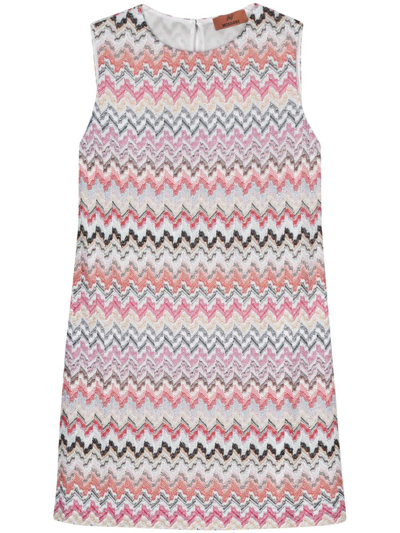Missoni Zigzag-pattern Mini Dress In Multicolour