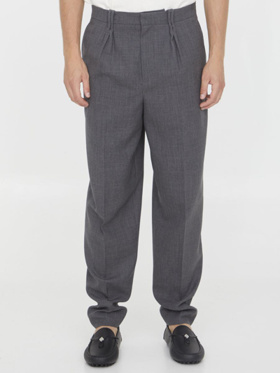 Dior Pleated Trousers In Grey