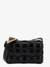 Bottega Veneta Woman Padded Cassette Woman Black Shoulder Bags In Black