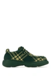 BURBERRY BURBERRY MAN EMBROIDERED FABRIC CREEPER LACE-UP SHOES