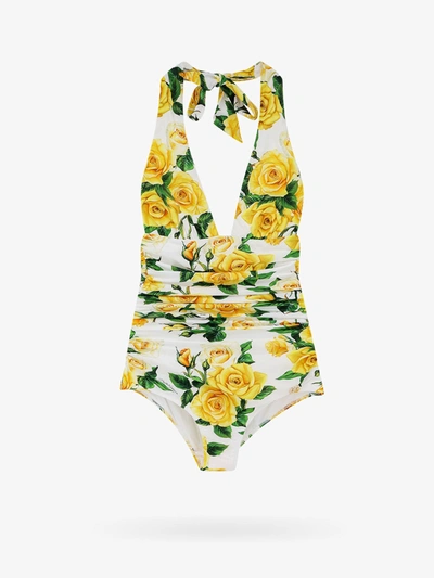 Dolce & Gabbana Woman Swimsuit Woman Yellow Swimwear