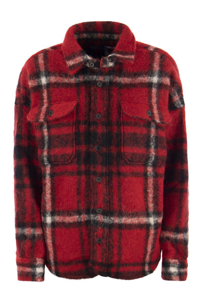 Polo Ralph Lauren Oversized Wool-blend Plaid Shirt In 1505 Oversize Red Plaid