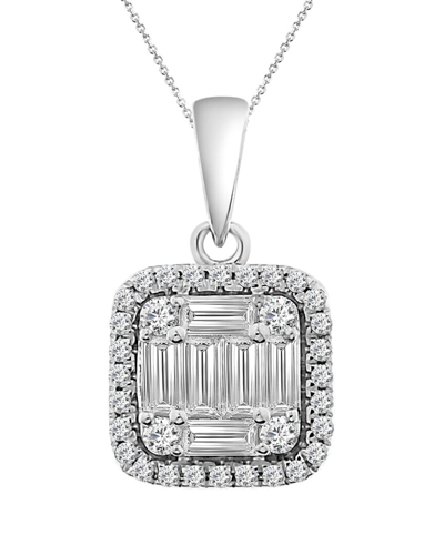 Diamond Select Cuts Sselects Essentials 14k 0.50 Ct. Tw. Diamond Necklace In White