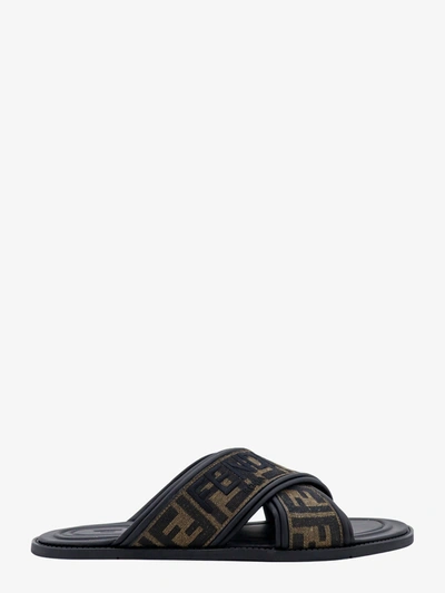 Fendi Man Sandals Man Brown Sandals