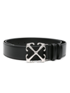 OFF-WHITE BLACK ARROW LEATHER BELT