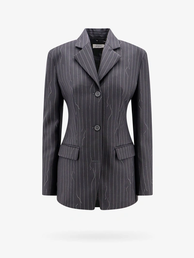 Off-white Off White Woman Blazer Woman Grey Blazers E Vests In Gray