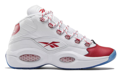 Pre-owned Reebok Question Mid Red Toe (2024) In Footwear White/vector Red/footwear White