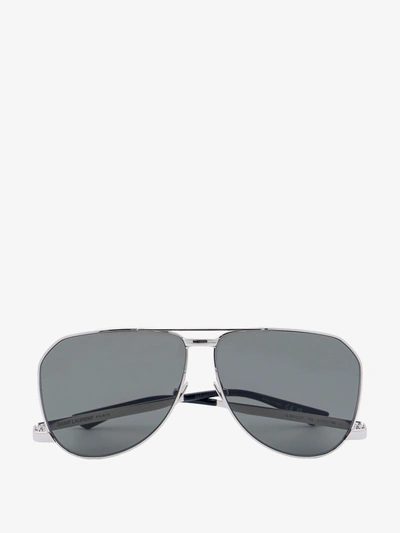 Saint Laurent Man Sl 690 Dust Man Silver Sunglasses