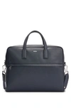 HUGO BOSS STRUCTURED DOCUMENT CASE WITH LOGO LETTERING