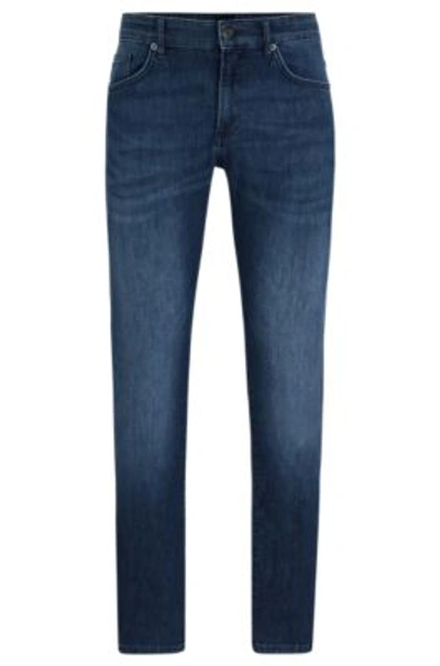 Hugo Boss Slim-fit Jeans In Blue Comfort-stretch Denim