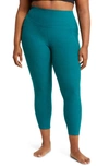 Beyond Yoga Spacedye Take Me Higher Long Legging In Lunar Teal Heather